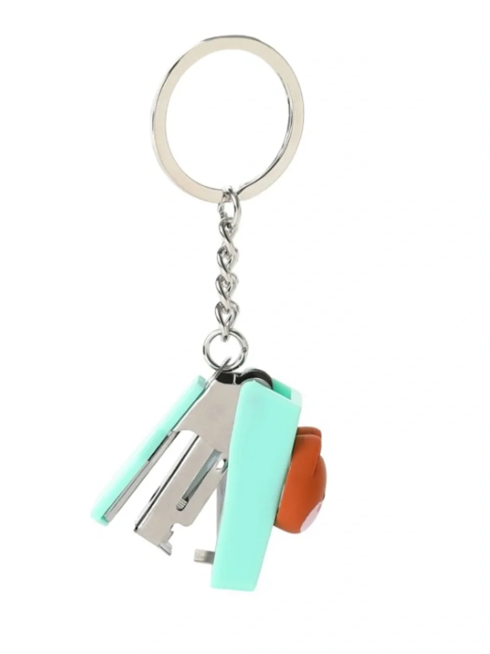 Mini Stapler Keychain - Green